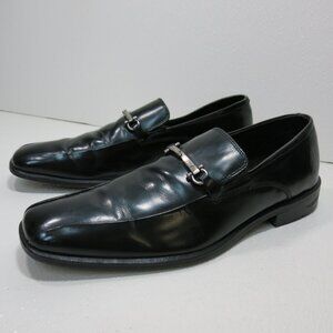 Kenneth Cole New York Horse Bit Leather Dress Loafers Footwear Men's Shoes 9.5